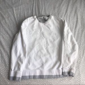 White Calvin Klein Logo Sweatshirt